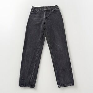 Vtg Levis 550 30x30 (Fits 28x29) Black Relaxed Tapered Jeans Mens 90's